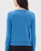 La Ligne La Ligne Solid Lean Lines Cashmere Cardigan Cerulean - 3