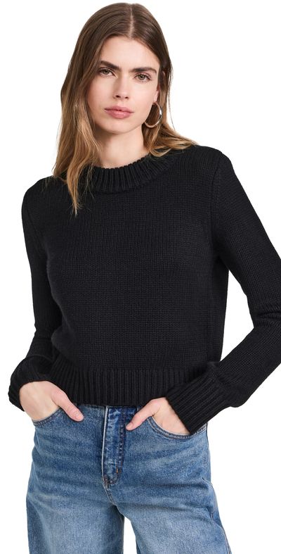 La Ligne La Ligne Solid Mini Marin Sweater Black XL