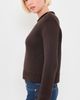 La Ligne La Ligne Solid Mini Marina Sweater Chocolate - 4