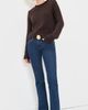 La Ligne La Ligne Solid Mini Marina Sweater Chocolate - 5