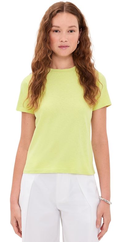 La Ligne La Ligne Solid Molly Tee Light Key Lime