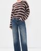 La Ligne La Ligne Striped Dominick Cashmere Sweater Chocolate/Cream/Taupe - 5