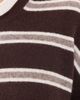 La Ligne La Ligne Striped Dominick Cashmere Sweater Chocolate/Cream/Taupe - 6