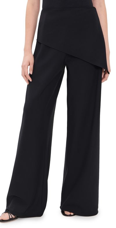 La Ligne Wrap Skirt Colby Pants Black