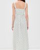 La Maregold La Maregold Emiliana Dress Ivory Green Polka Dot - 3