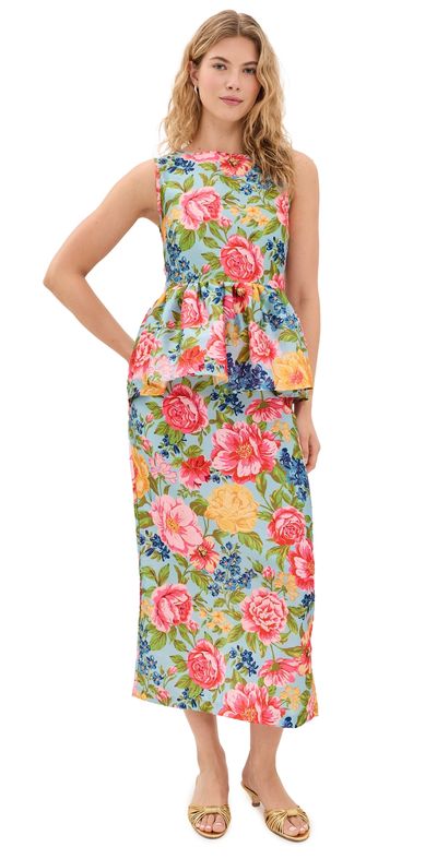 La Maregold La Maregold Lillian Midi Dress Sky Garden Symphony