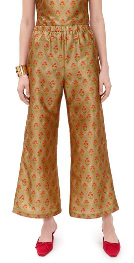 La Maregold La Maregold Nicole Pants Lattice Floral Khaki