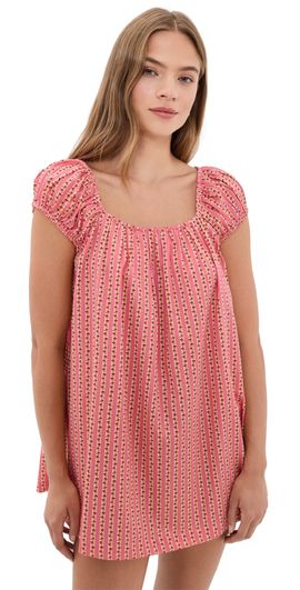 La Maregold La Maregold Ophelia Mini Dress Rose Floral Stripe