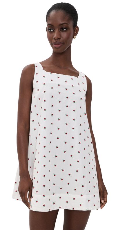 La Maregold La Maregold The Clara Mini Dress White Petite Flower