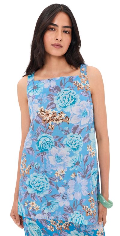 La Maregold La Maregold The Clara Top Turquoise Garden Symphony