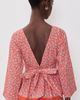 La Maregold La Maregold The Madeline Top Red Linen Bloom - 3