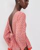 La Maregold La Maregold The Madeline Top Red Linen Bloom - 4