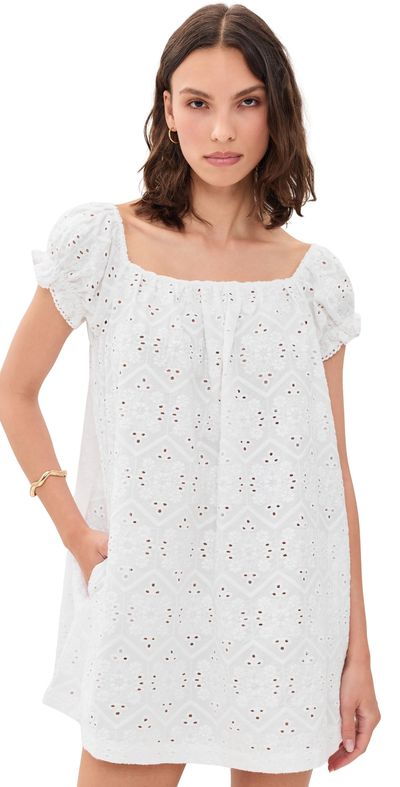 La Maregold La Maregold The Ophelia Dress White Diamond Eyelet