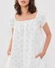 La Maregold La Maregold The Ophelia Dress White Diamond Eyelet - 2