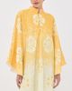 La Vie Style House La Vie Style House Sequin Hawaiian Flower Mini Caftan Yellow & White One - 2