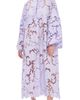 La Vie Style House La Vie Style House Violet Floral Flat Lace Maxi Caftan Violet One - 1