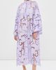 La Vie Style House La Vie Style House Violet Floral Flat Lace Maxi Caftan Violet One - 2