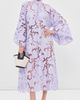 La Vie Style House La Vie Style House Violet Floral Flat Lace Maxi Caftan Violet One - 5