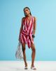 Laagam LAAGAM amazona uma striped mini dress in pink - 1