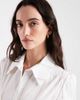 Laagam Laagam Arlie fitted short sleeve shirt in white stripes - 3