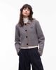 Laagam LAAGAM beverly striped cardigan in gray - 1