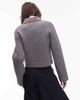 Laagam LAAGAM beverly striped cardigan in gray - 3