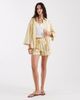 Laagam Laagam Caos poplin shirt in buttermilk stripes - part of a set-Yellow - 2