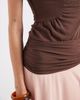 Laagam Laagam Fiora slinky contrast mini dress in brown and pink-Multi - 3