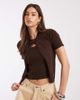 Laagam Laagam Gala knit top with cardigan overlay in brown - 1