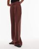 Laagam LAAGAM high rise asymmetric tailored pants in brown - 3
