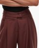 Laagam LAAGAM high rise asymmetric tailored pants in brown - 4