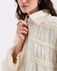 Laagam Laagam Kiara textured bomber jacket in ecru-White - 3