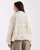 Laagam Laagam Kiara textured bomber jacket in ecru-White - 4
