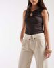 Laagam Laagam leia tailored flow wide leg pants in sand-Neutral - 2