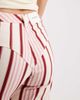 Laagam Laagam leroy low rise pants in pink striped twill - 2
