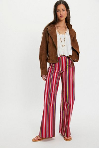 Laagam Laagam Leroy Red Striped Twill Pants
