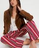 Laagam Laagam Leroy Red Striped Twill Pants - 3