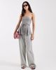 Laagam Laagam lucy bandeau tie back top in gray - 2
