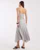 Laagam Laagam lume asymmetric slinky midi dress in gray - 3