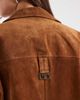 Laagam Laagam maira real suede long jacket in brown - 2