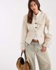 Laagam Laagam milou military style jacket in ecru-White - 1
