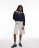 Laagam LAAGAM Naples navy long sleeve knit in navy - 4