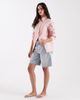 Laagam Laagam No Boyfriend asymmetric front split shirt in pink - 2