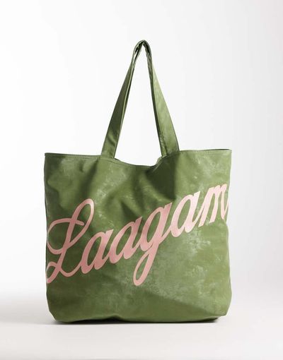 Laagam Laagam paradise shopping bag in khaki-Green