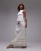 Laagam LAAGAM pinot maxi linen mix skirt in white - 1