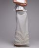 Laagam LAAGAM pinot maxi linen mix skirt in white - 2