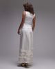 Laagam LAAGAM pinot maxi linen mix skirt in white - 4