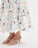 Laagam Laagam polly bandeau midi dress in multi polka dots-White - 4
