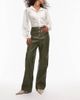 Laagam LAAGAM ronnie high rise pants in khaki-Green - 1