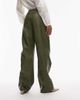 Laagam LAAGAM ronnie high rise pants in khaki-Green - 3